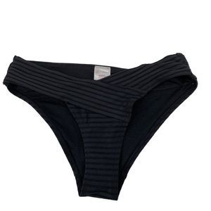 Womens NOBO Black Bikini bottom Size S 3-5 Lined Hipster NWOT 2744